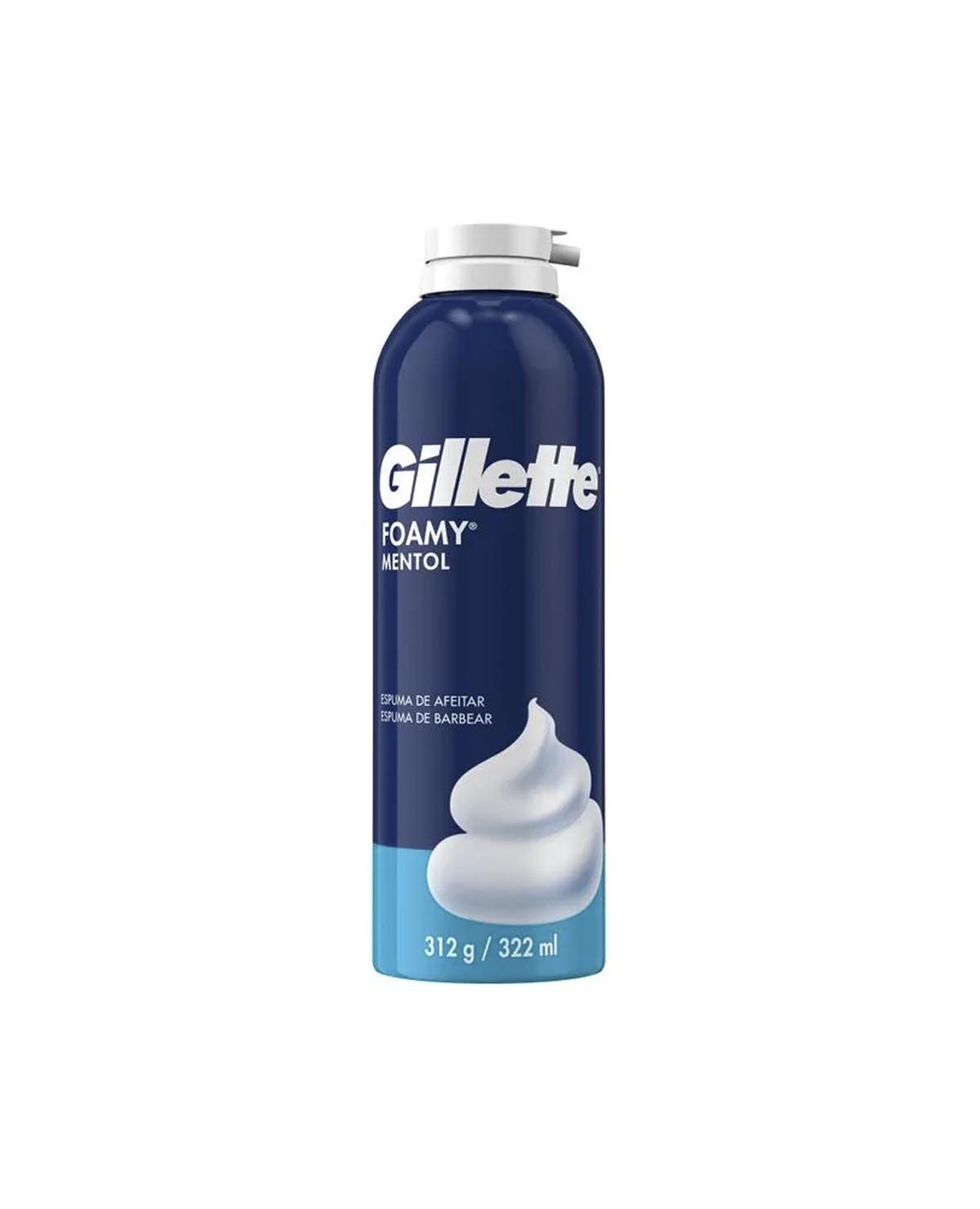 Espuma de Afeitar Gillette Foamy Mentol x 312 Gr